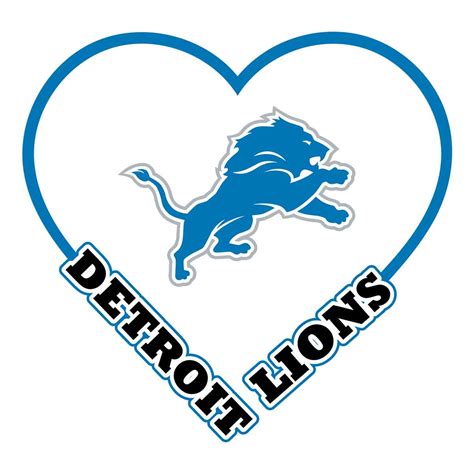 Lions Heart Svg, Sport Svg, Detroit Lions Svg, Detroit Svg, - Inspire ...