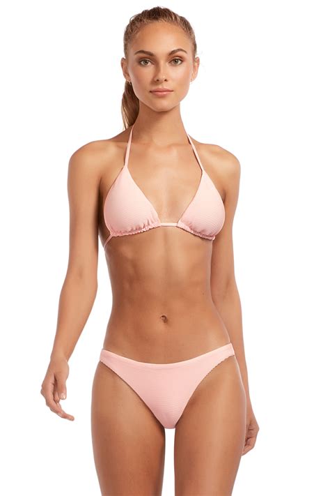 Vitamin A S Perla Rosa Biorib Gia Reversible Sliding Triangle Bikini Top