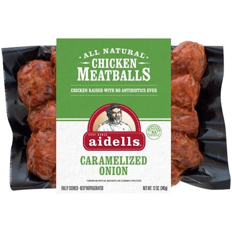 Chef Bruce Aidells Caramelized Onion Chicken Meatballs