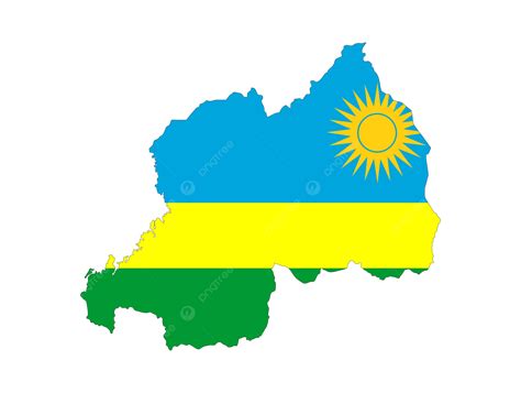 Rwanda Flag Map Shape, Label, Silhouette, Republic PNG Transparent ...