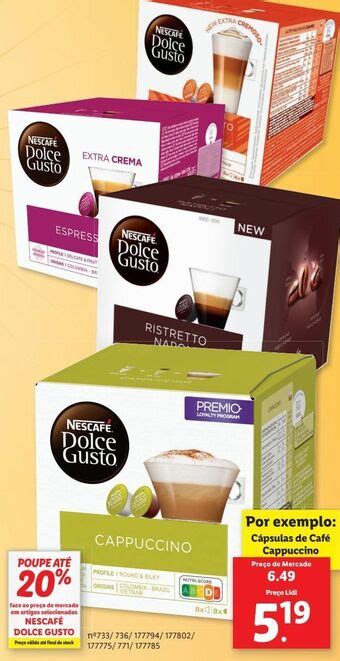 Promo O C Psulas De Caf Dolce Gusto Em Lidl