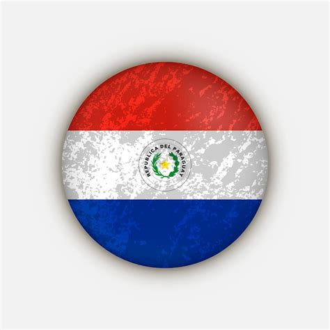 País paraguay paraguay bandera vector ilustración | Vector Premium