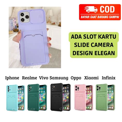 Jual SOFT CASE MACARON SLIDE CAMERA SLOT CARD HOLDER XIAOMI REDMI 7A