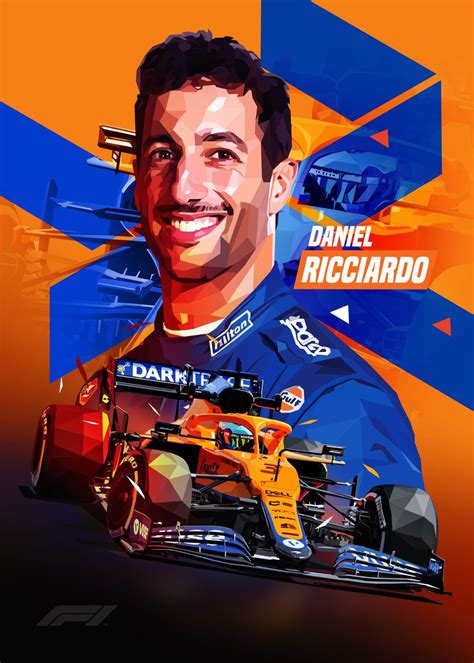 Daniel Ricciardo Low Poly Poster By PxlG Displate