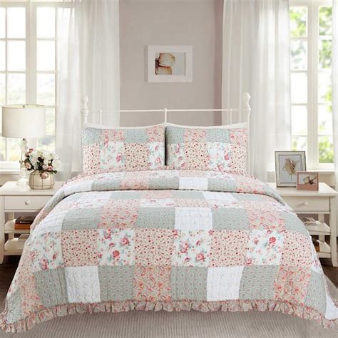 Cozy Line Home Fashions Tea Party Floral Paisley Garden Pink Blue