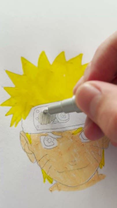 Drawing Naruto Uzumaki With Posca Markers Shorts Youtube