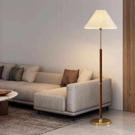 Lampadaire En Bois Intensit Variable Pour Salon Led En Bois Avec