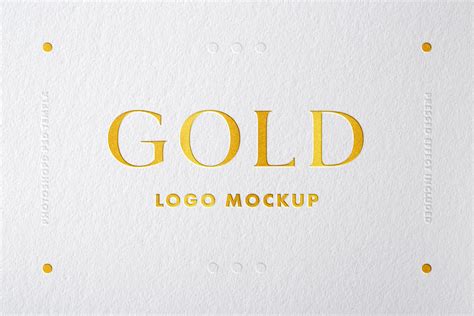 Gold Foil Logo Mockup By Milka Thehungryjpeg