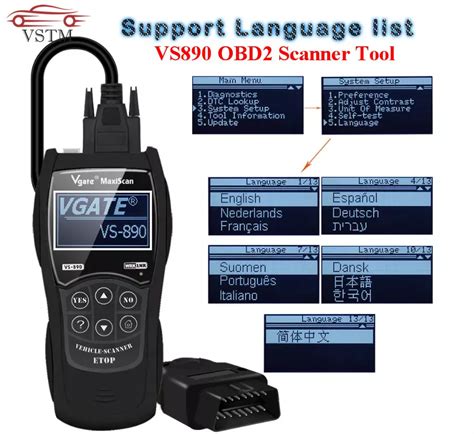 Obd Scanner Maxiscan Vgate Vs Fault Code Reader Auto Diagnostic