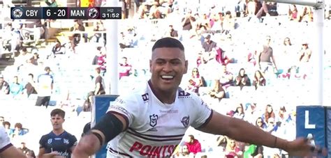 Official Nrl Profile Of Haumole Olakauatu For Manly Warringah Sea