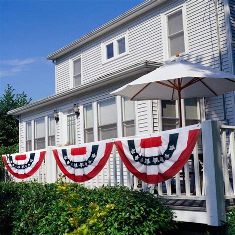 USA American Flag Fan Bunting 1.5x3 Feet Outdoor US Flag Decor Bunting ...