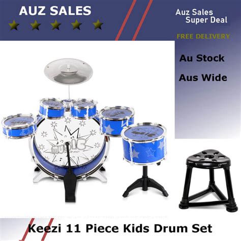 Keezi 11 Piece Kids Drum Set Auz Sales Online