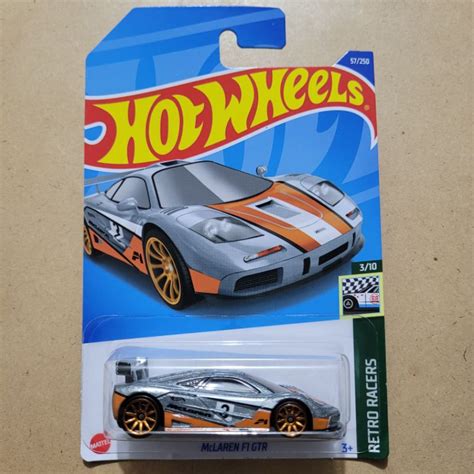 Jual HOT WHEELS MCLAREN F GTR RETRO RACERS GREY ORANGE Shopee Indonesia