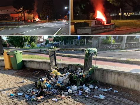 Gerenzano Cassonetto In Fiamme Davanti Alla Scuola Il Saronno