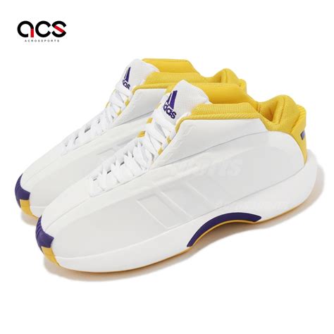 Adidas 籃球鞋 Crazy 1 男鞋 白 紫 金 湖人配色 Lakers Home Kobe Tt 愛迪達 Gy8947 籃球鞋