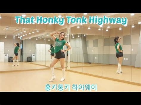 That Honky Tonk Highway Line Dance댓 혼키톤키 하이웨이 Absolute Beginner YouTube