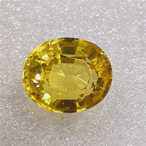 Natural Yellow Tourmaline Ct Oval Cut Certified Sparkling Loose