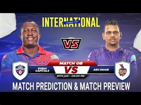 Dcp Vs Adkr Ilt Th Match Prediction Dubai Capitals Vs Abu