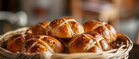 Premium Photo Sacred Sweets A Closeup Of Hot Cross Buns On Good Friday