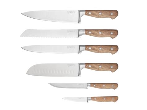 Lot De Couteaux En Inox Marron Nude Maisons Du Monde