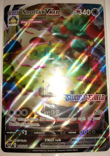 Pokemon Tcg Snorlax Vmax Gigantamx Jumbo Promo Card Sealed