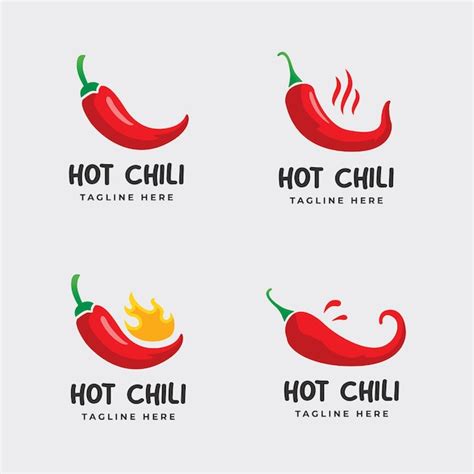 S Mbolo Do Logotipo Do Chili Picante Vetor De Pimenta Vermelha Picante