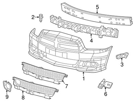 dodge charger front  diagram