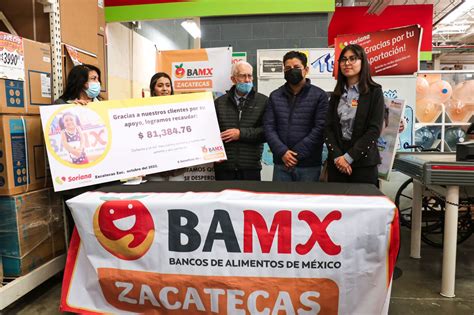 Dona Soriana M S De Mil Pesos Al Banco De Alimentos De Zacatecas