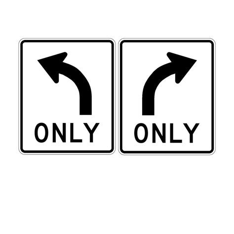 Right Turn Only Sign