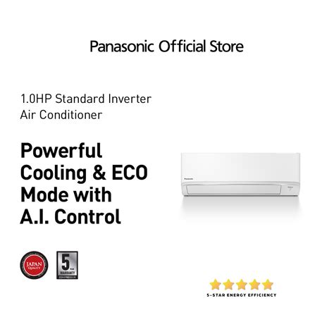 Panasonic CS PU9AKQ 1 0HP Standard Inverter Split Type Aircon Shopee