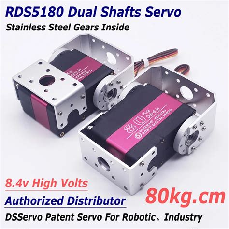 DSSERVO RDS5180 80kg 7 4v Y Ksek Volt Robot Servo Y Ksek Tork Metal Di