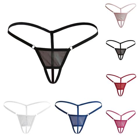 FEMMES SEXY LINGERIE sans Entrejambe Culotte G String Slip String sous Vêtement EUR