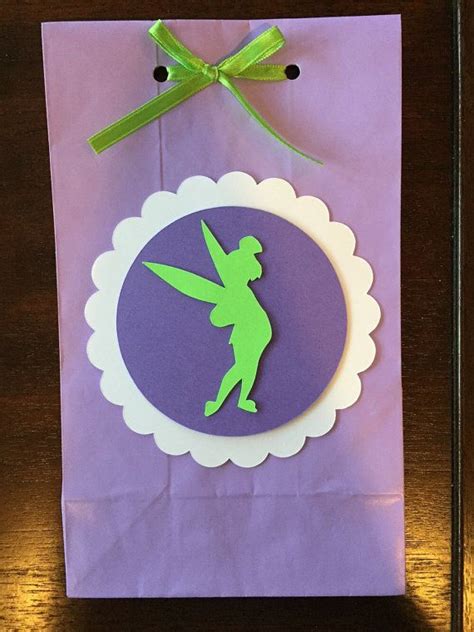 12 Tinkerbell Favor Bags Princess Party Goodie Bags Tinkerbell Party