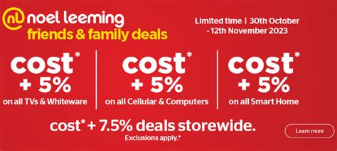 Noel Leeming Friends and Family deals ends on 12th Nov 2023 - Uniquely ...