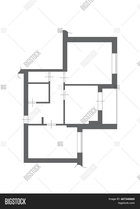 Blueprint House Floor Image & Photo (Free Trial) | Bigstock