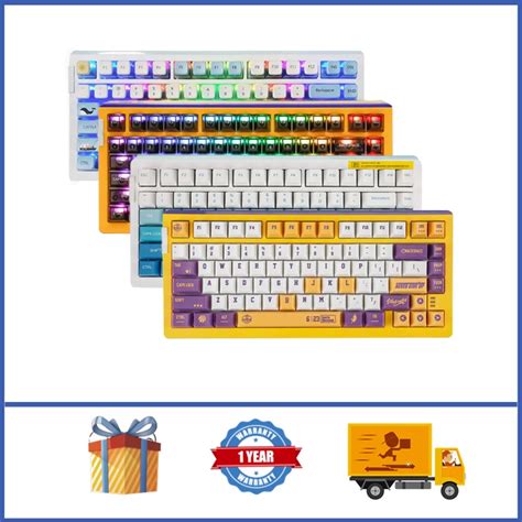 DAREU A Wireless Mechanical Keyboard RGB Light Hot Swappable Gaming Keyboard Shopee