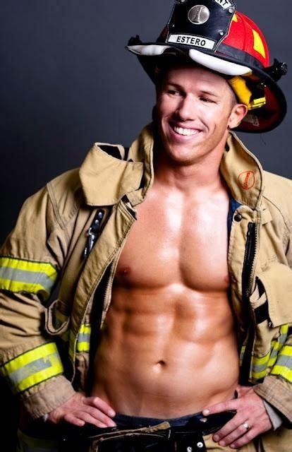 Hot Firefighter Hunks In Uniform Pinterest