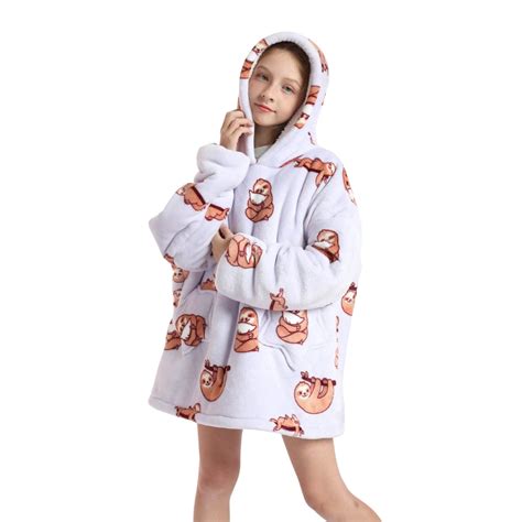 My Snuggy Kids Sloth Hoodie Blanket My Onesie