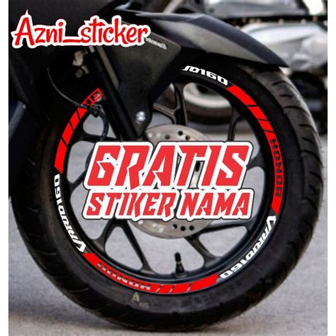 Jual Stiker Velg Motor Stiker Velk Vario 160 4 Valve Stiker Vario 160