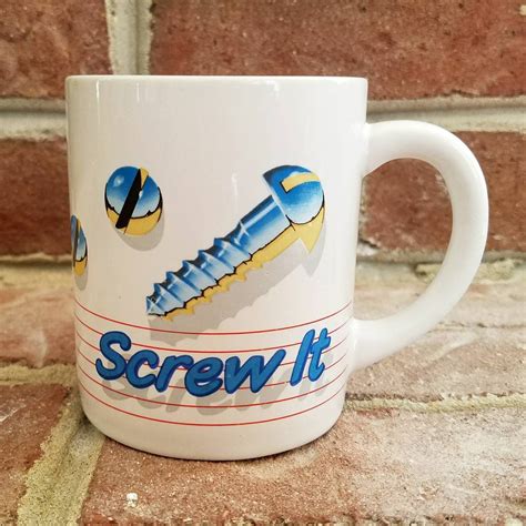 Vintage 1980s Buzzwords Applause Screw It Coffee Mug Etsy Coffee