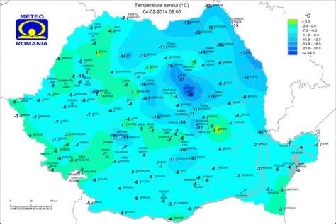 A doua zi consecutivă cu temperaturi de minus 25 de grade la Miercurea