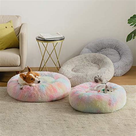 Western Home Faux Fur Dog Bed And Cat Bed Original Calming Dog Bed For