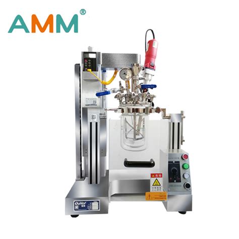 Amm L Lab Jacketed Glass Ultrasonic Vacuum Homogenizer Stirrer