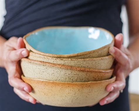 Handmade Pottery Bowl Set Ceramic Bowls for Soup Pasta | Etsy