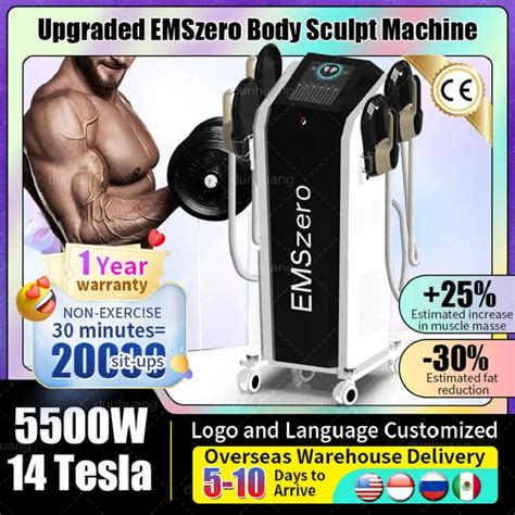 NOUVEAU DLS EMSLIM NEO EMSZERO NOVA 14 TESLA 6000W MACHINE STIMULATEUR