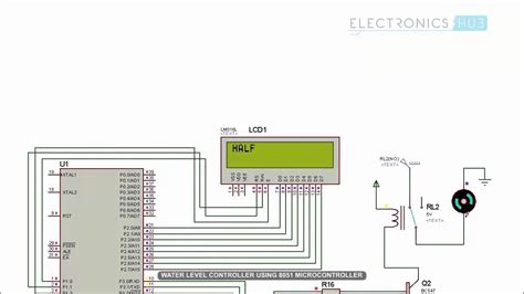 Water Level Indicator And Controller Using 8051 Microcontroller Youtube