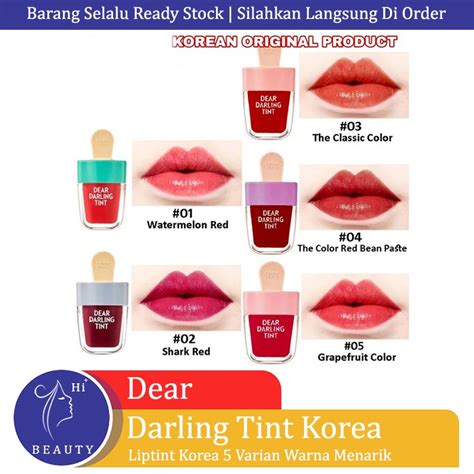 Jual Liptin Dear Darling Tint - Dear Darling Water Gel Tint Ice Cream ...