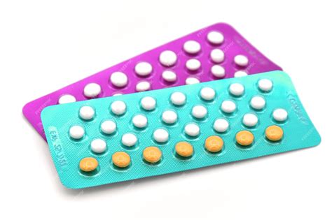 Premium Ai Image Colorful Oral Contraceptive Pill Strips