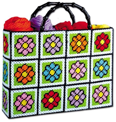 Items Similar To Floral Bag Plastic Canvas Kit On Etsy