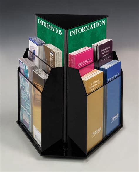 Marketing Holders Rotating Brochure Holder For 49 Inch Trifolds And